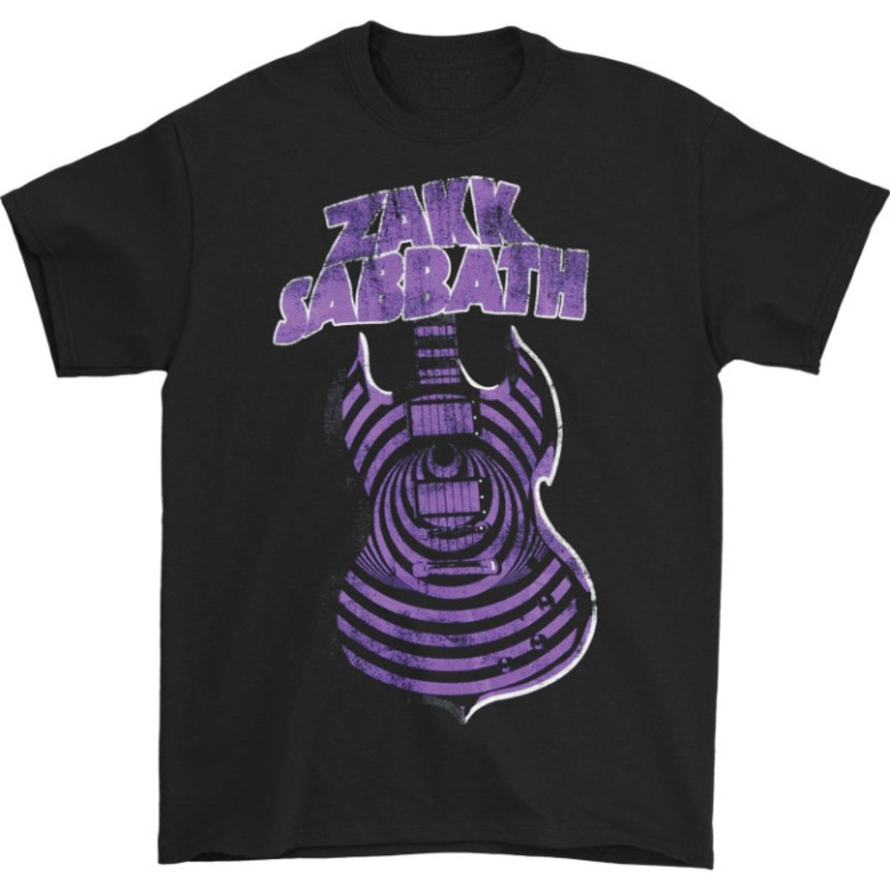 Purple Guitar Tour Tee Tshirt Zakk Sabbath Shirt